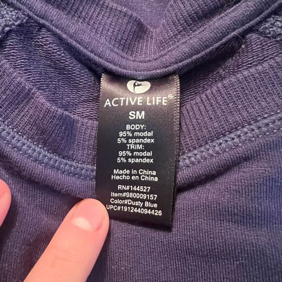 Active life navy modal blend long sleeve shirt - Picture 3 of 9